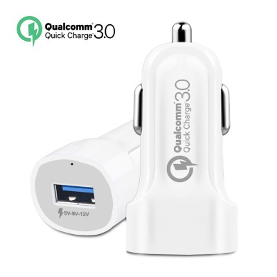 Single Port Wholesale price 1 usb port QC3.0 quick Car charger portable car charger