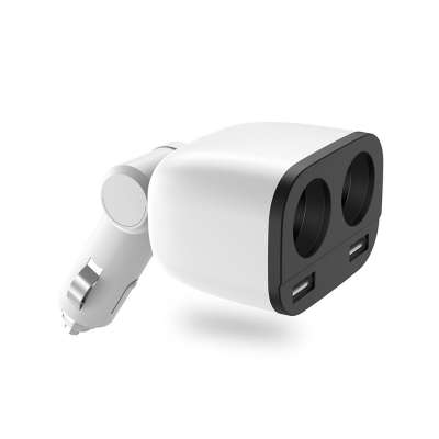 Quick Charge Dual USB Car Charger 3.1A Car Charge With LED Display 2 Way Car Cigarette Lighter Socket Splitter