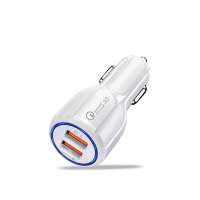 Free Shipping fast charging Quick Charge 3.0  Mobile Phone Charger 2 Port usb car charger